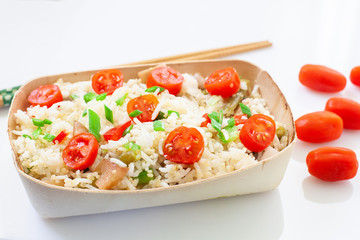 fresh rice salad