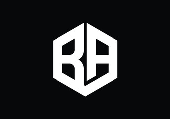 B A Initial Letter Logo design vector template, Graphic Alphabet Symbol for Corporate Business Identity