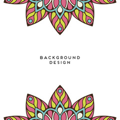 card design. Vintage floral invitation card template