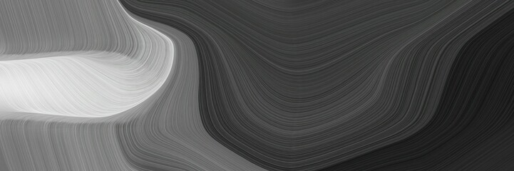 elegant modern header design with dark slate gray, pastel gray and gray gray colors. fluid curved flowing waves and curves