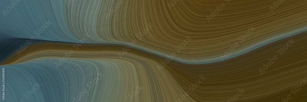 Poster elegant flowing banner with dark olive green, dim gray and dark slate gray colors. fluid curved lines with dynamic flowing waves and curves
