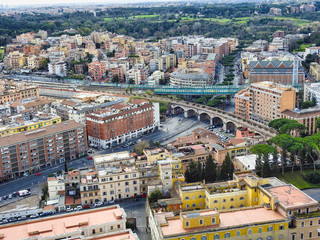 Obraz premium Vista panoramica de la ciudad de Roma, Italia