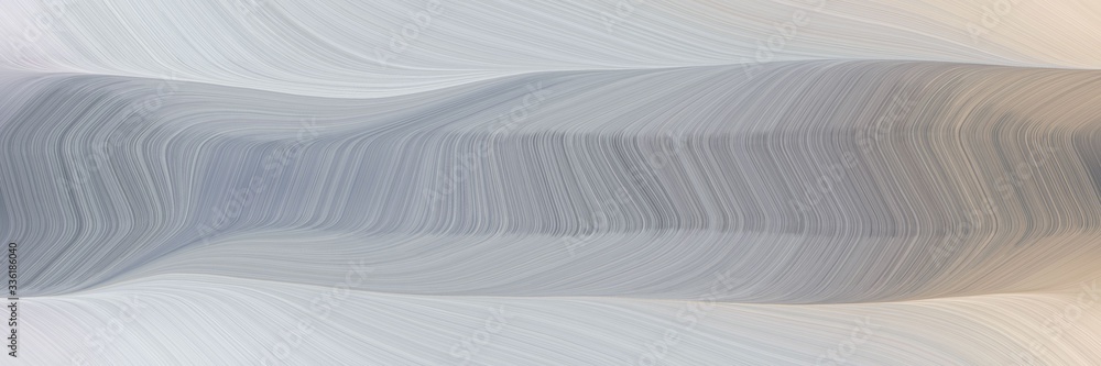 Aufkleber elegant decorative horizontal header with ash gray, dark gray and gray gray colors. fluid curved lines with dynamic flowing waves and curves