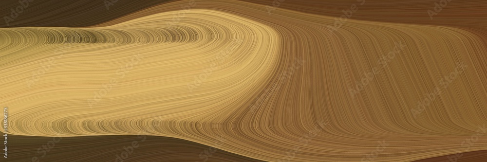 Aufkleber elegant artistic designed horizontal header with brown, dark khaki and very dark green colors. fluid