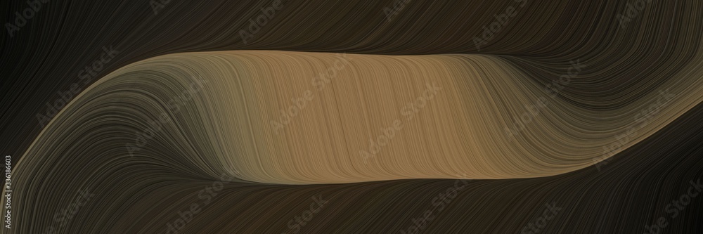 Poster elegant modern designed horizontal header with very dark green, pastel brown and dark olive green co