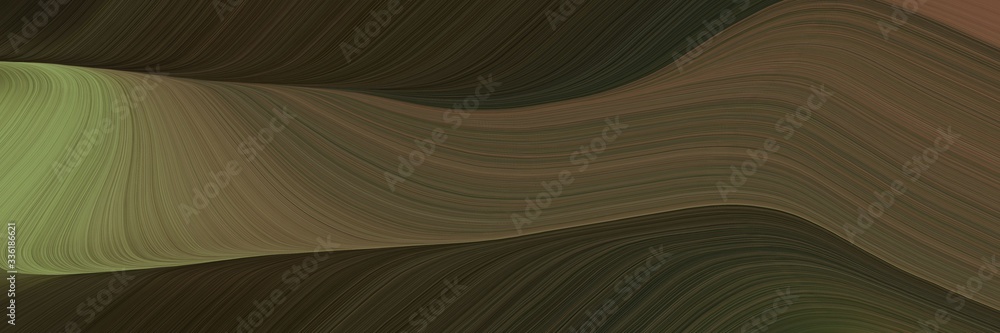 Poster elegant colorful header with old mauve, dark slate gray and pastel brown colors. fluid curved flowin