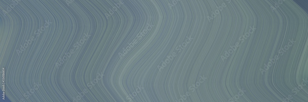Poster elegant colorful designed horizontal header with slate gray, light slate gray and dark slate gray colors. fluid curved flowing waves and curves