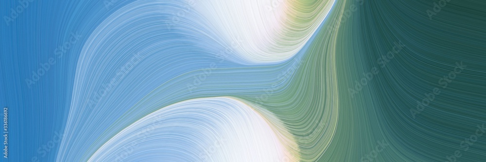 Aufkleber elegant decorative header with cadet blue, light gray and corn flower blue colors. fluid curved flow