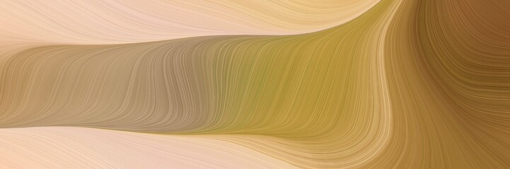 elegant surreal header design with peru, wheat and tan colors. fluid curved lines with dynamic flowing waves and curves