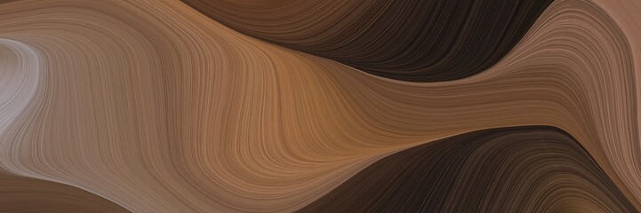 elegant flowing header design with pastel brown, very dark pink and rosy brown colors. fluid curved flowing waves and curves