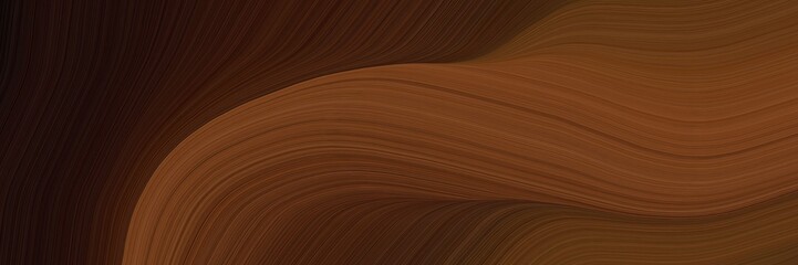 elegant decorative horizontal header with chocolate, very dark red and brown colors. fluid curved flowing waves and curves