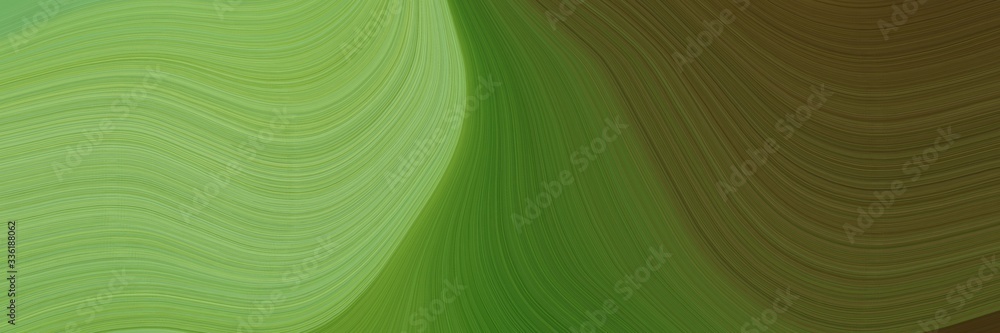 Poster elegant artistic designed horizontal banner with dark olive green, dark sea green and moderate green