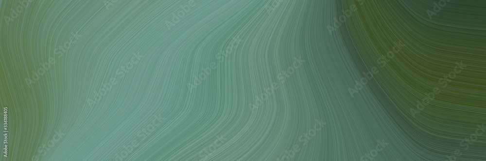 Poster elegant decorative header design with dim gray, slate gray and dark slate gray colors. fluid curved flowing waves and curves