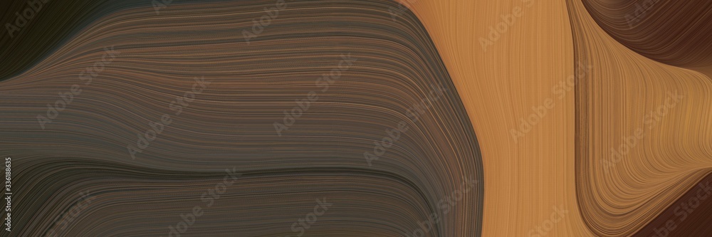 Poster elegant colorful designed horizontal header with old mauve, peru and pastel brown colors. fluid curv