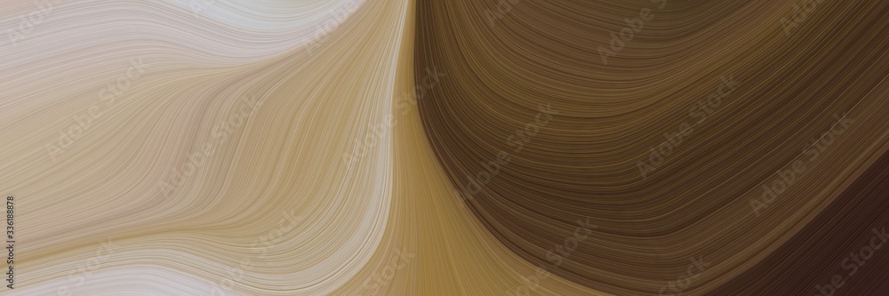 Poster elegant moving banner design with old mauve, ash gray and rosy brown colors. fluid curved flowing wa