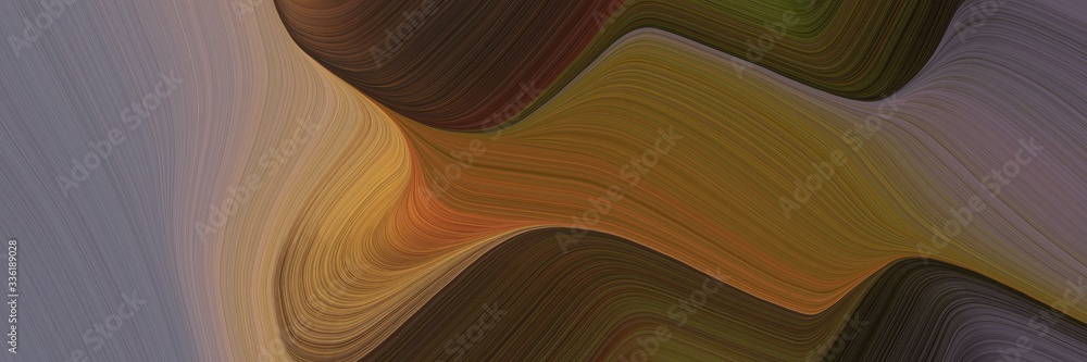 Poster elegant moving header with dark olive green, old mauve and old lavender colors. fluid curved lines with dynamic flowing waves and curves