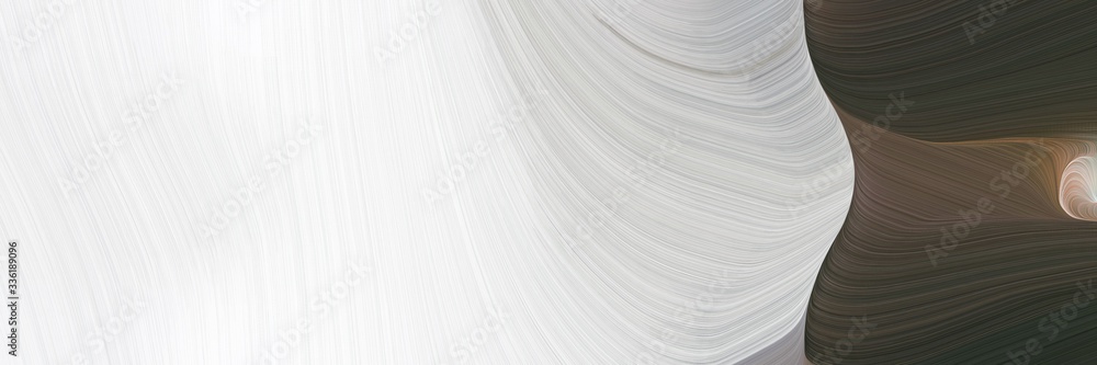 Poster elegant surreal header with dark slate gray, lavender and pastel brown colors. fluid curved flowing 