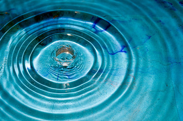 blue water drop
