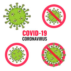 Coronavirus icon. COVID-19. Vector illustration. 
