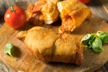 Homemade Italian Cheesy Panzerotti Calzone