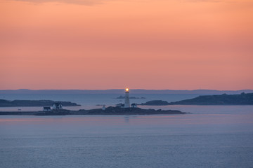 Sunrise over Boston Light