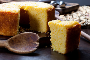 delicious fresh corn cake