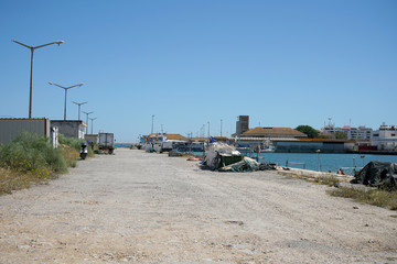 Fototapeta na wymiar boats in the portugal harbor