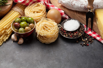 Italian cuisine food ingredients
