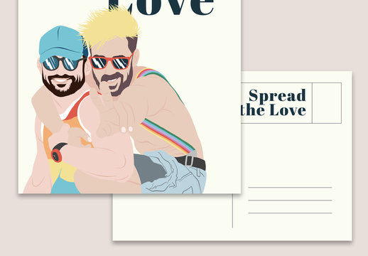 Pride Postcard Layout