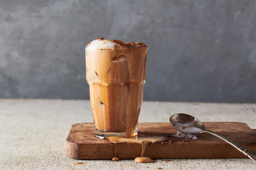 Iced Coffee Overflowing