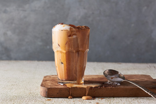 Iced Coffee Overflowing