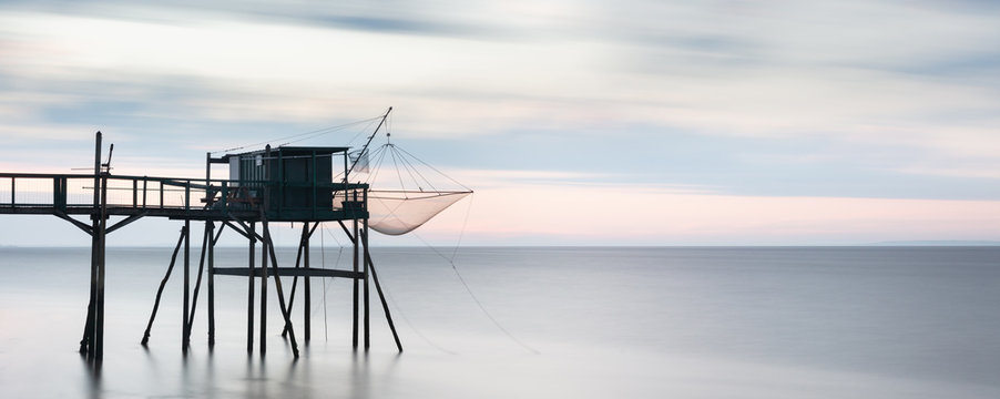 Fishing hut by the sea