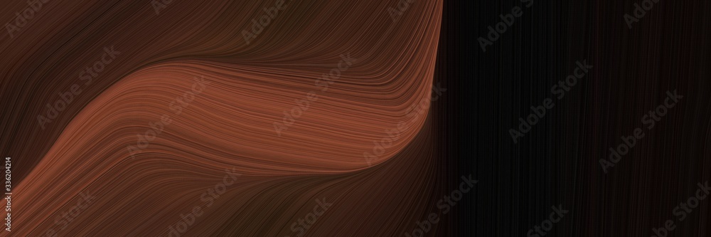 Aufkleber elegant modern designed horizontal banner with black, old mauve and very dark pink colors. fluid cur