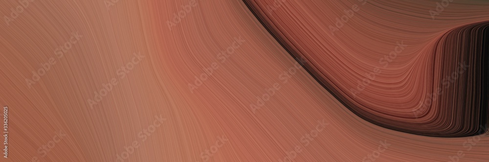 Poster elegant surreal designed horizontal header with pastel brown, very dark pink and old mauve colors. f