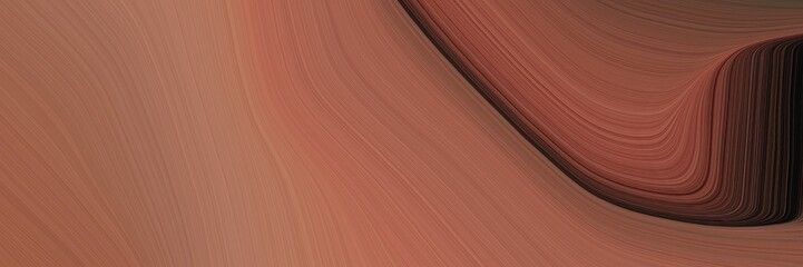 elegant surreal designed horizontal header with pastel brown, very dark pink and old mauve colors. fluid curved flowing waves and curves