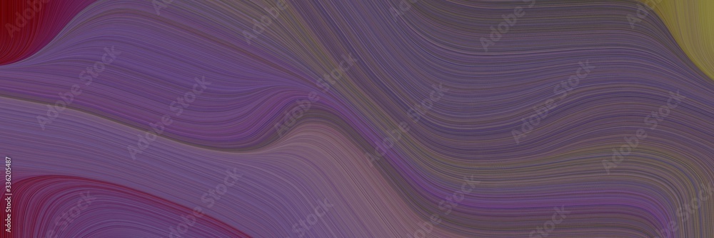 Aufkleber elegant artistic designed horizontal banner with dim gray, dark red and dark pink colors. fluid curv