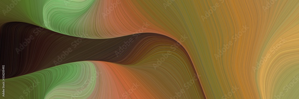 Aufkleber elegant dynamic designed horizontal banner with pastel brown, very dark pink and peru colors. fluid 