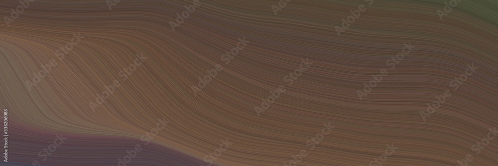 Poster elegant artistic horizontal header with old mauve, pastel brown and dim gray colors. fluid curved fl