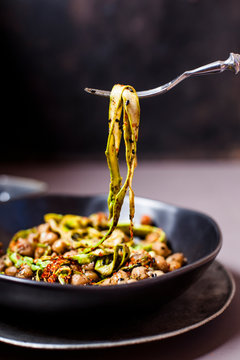 Warm asparagus salad