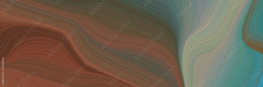 Aufkleber elegant flowing header with old mauve, light slate gray and slate gray colors. fluid curved lines with dynamic flowing waves and curves