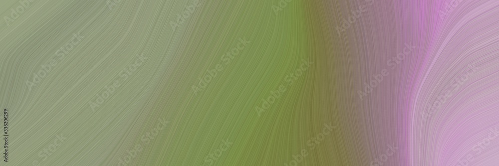 Poster elegant flowing designed horizontal header with gray gray, pastel purple and pastel brown colors. fl