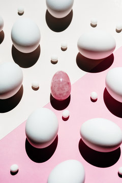 Pink quartz yoni egg