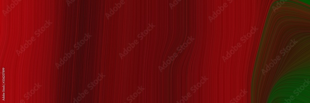 Aufkleber elegant decorative header design with dark red, strong red and very dark green colors. fluid curved lines with dynamic flowing waves and curves