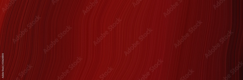 Aufkleber elegant decorative horizontal header with dark red, very dark red and dark pink colors. fluid curved lines with dynamic flowing waves and curves