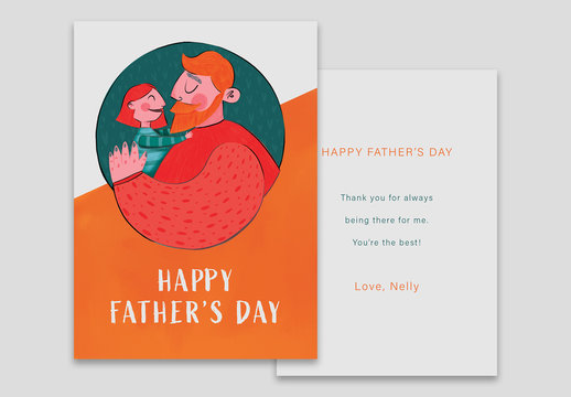 Father's Day Card Layout