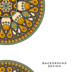 Vector background with ornaments. Vector mandala