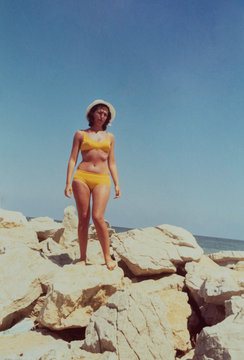 Young woman in the seventies