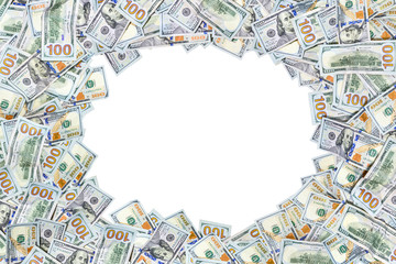 Dollar Bills isolated on white background