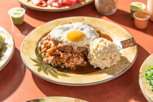 Loco Moco Hawaiian Food