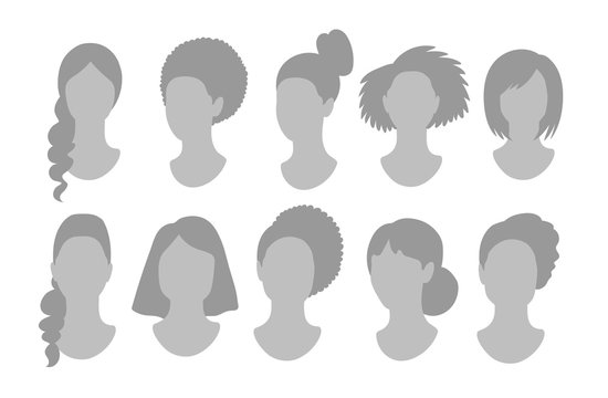 Female anonymous profile pictures avatars